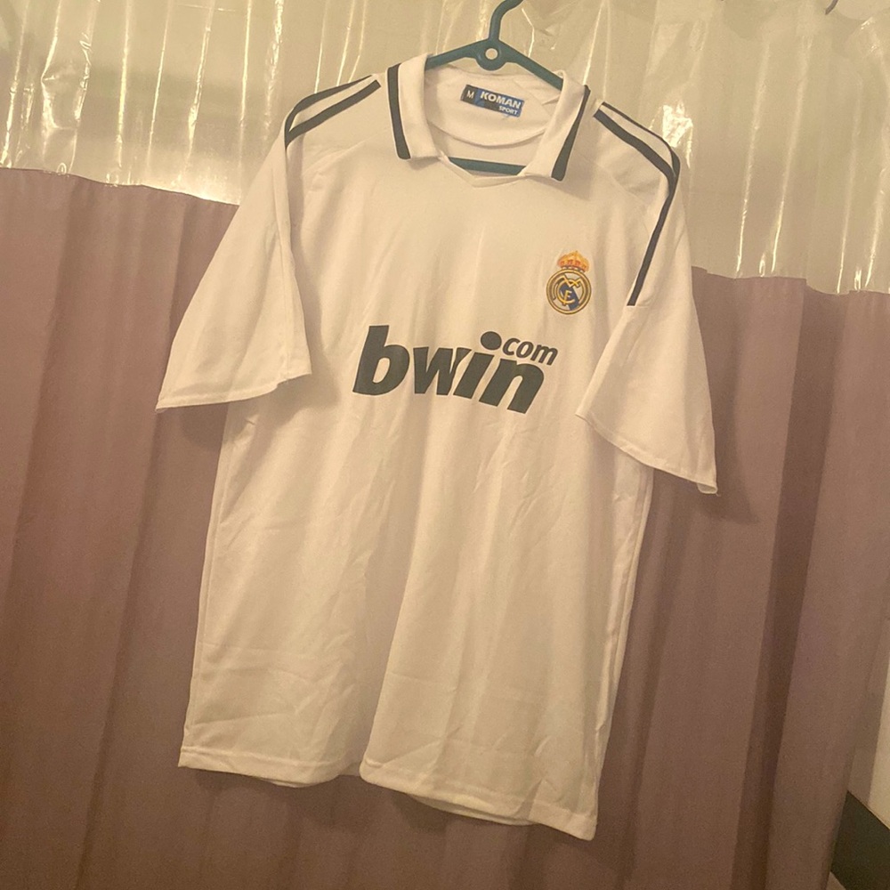 FIFA World Cup Madrid Home Shirt Jersey Koman Sport Men's Medium White Poly